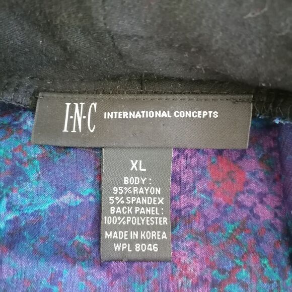 INC International Concepts Women's Black Shrug Striking Translucent Panel Sz XL - Picture 5 of 6